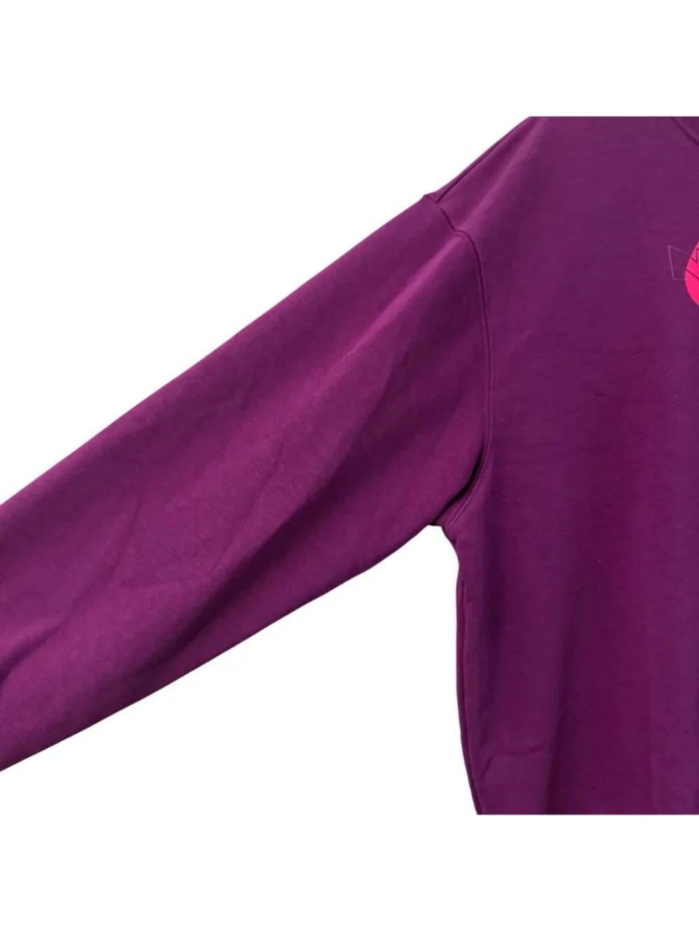 Nike Dri Fit Fuchsia Big Logo Oversized Crewneck Sweatshirt Womens Size Medium